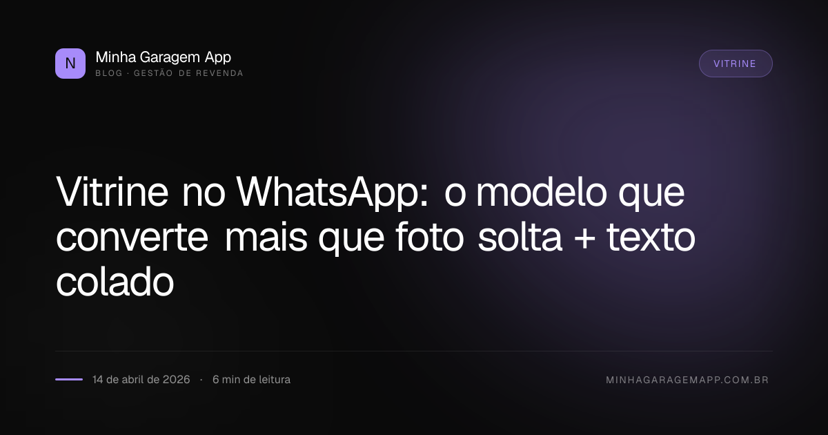 Vitrine no WhatsApp: o modelo que converte mais que foto solta + texto colado
